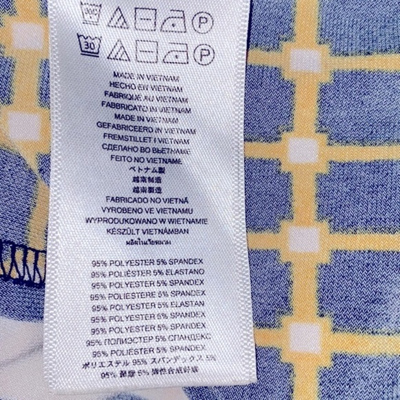 Micheal Kors blue & gold dress size xsmall - Picture 7 of 9